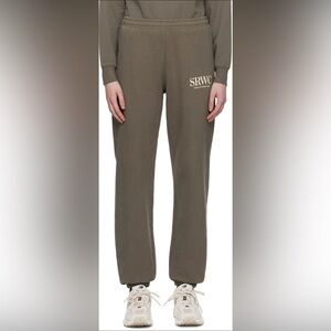 Sporty & Rich Upper Taupe Brown Eastside Sweatpants in Earl Grey  Medium